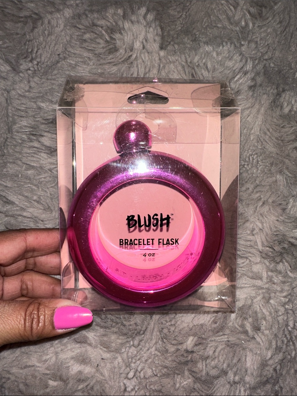 Blush Bracelet Flask - Pink 4oz